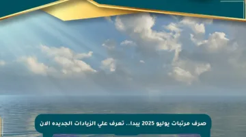 صرف مرتبات يوليو 2025 يبدأ.. تعرف على الزيادات الجديدة الآن